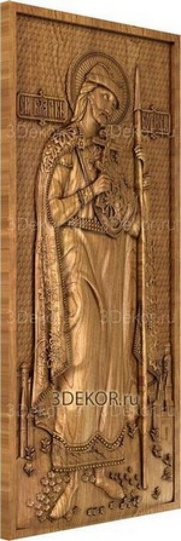 Икона на дереве, Святой Благоверный Князь Борис