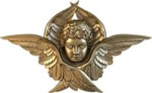 Голова ангела в крыльях