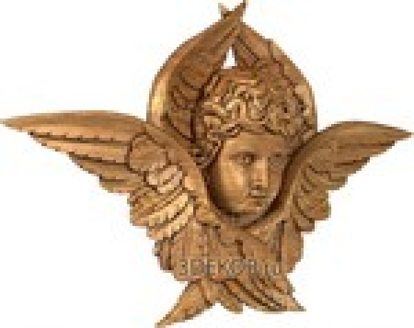 Голова ангела в крыльях