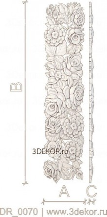 Планка с цветами