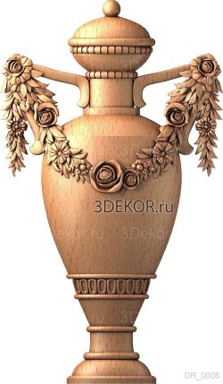 Амфора с гирляндой