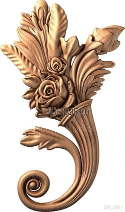 Рожок с цветами