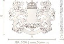 Кортуш-щит со львами