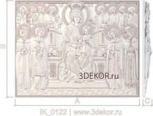 Икона Матерь Божия на престоле