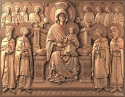 Икона Матерь Божия на престоле