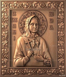 икона святая блаженная Любовь заступница Рязанская