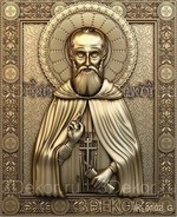 Икона Святой преподобный Сергий Радонежский Чудотворец