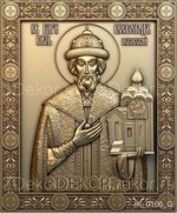 Икона Святой благоверный Князь Гавриил Псковский