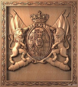 Картуш с гербовой символикой