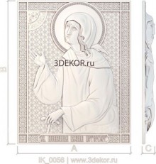 Икона резная Святая блаженная Ксения Петербургская