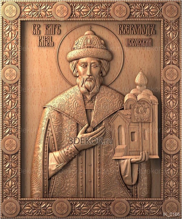 Икона Святой благоверный Князь Гавриил Псковский