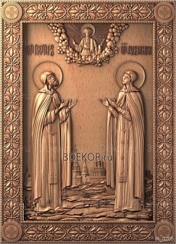 Икона Февронии и Петра Муромских