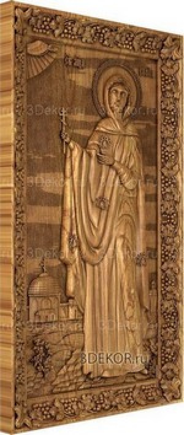 Икона Святая Мученица София Римская, резьба по дереву