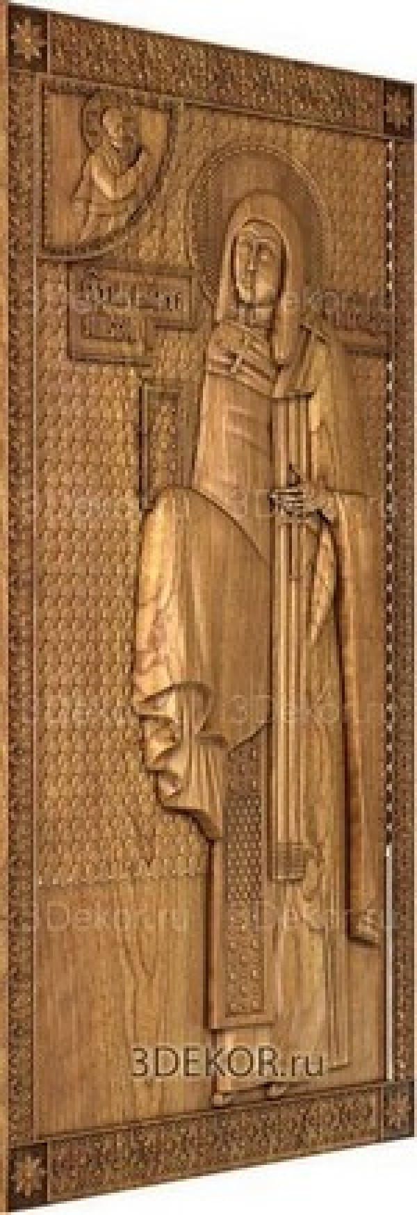 Икона на дереве Святой Никита епископ Новгородский