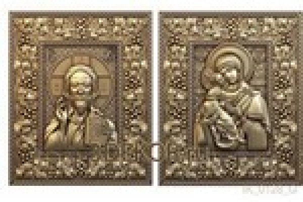 Венчальные иконы (складень) Богородица и Господь