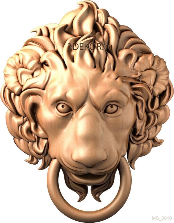 Голова льва с кольцом