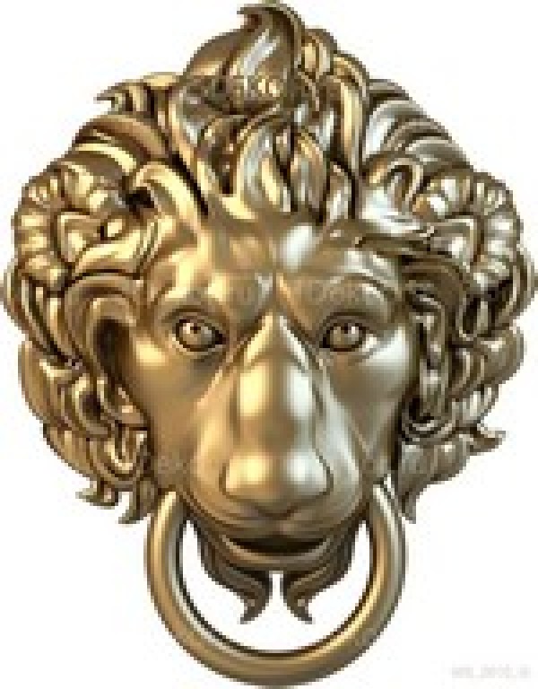 Голова льва с кольцом
